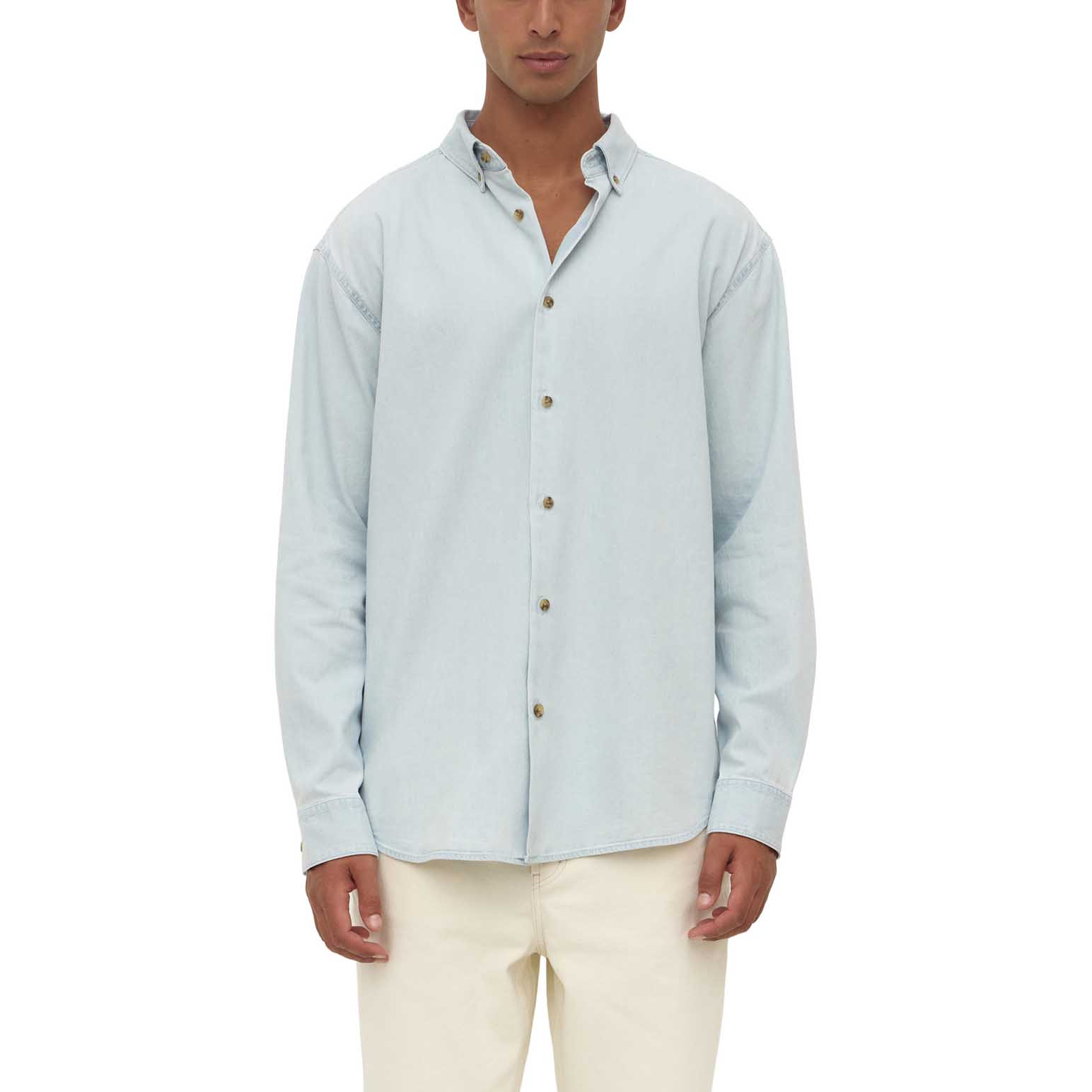 Assembly Label Denim Long Sleeve Shirt Pale Blue